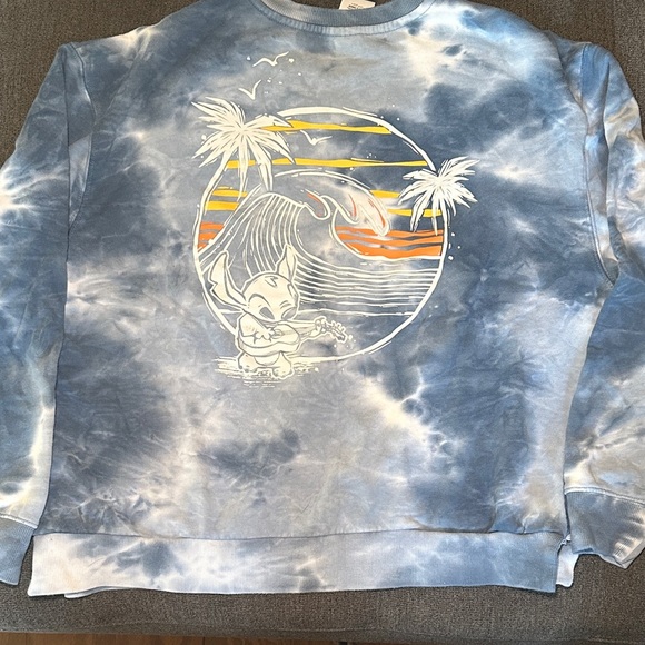 Disney Blue Tie-Dye Crewneck Sweater - Picture 2 of 4